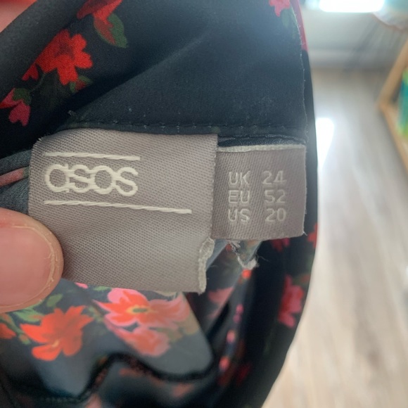 ASOS semi-sheer size 20 dress - boxy fit - button up - Picture 5 of 6